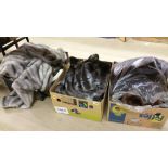 3 Boxes of fake furs