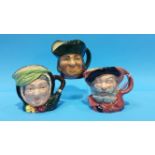 Three Royal Doulton character jugs