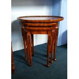 A set of three oval walnut Chapmans of Newcastle n