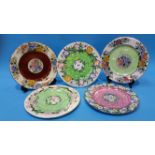 Five various Maling plates