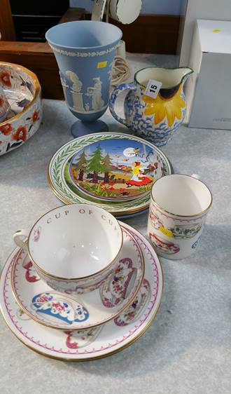 Assorted china, Royal Worcester, Wedgwood etc.