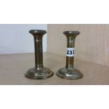 Pair of silver candlesticks