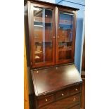 Stag bureau bookcase