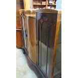 Walnut china cabinet