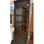 Oak corner cabinet