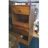 Pair of pine bedside cabinets