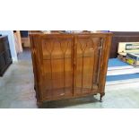 Walnut china cabinet