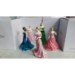 5 Boxed Royal Worcester figurines