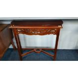 Mahogany console table