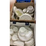 2 Boxes Denby and Wedgwood china