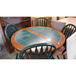 Tiled table and chairs