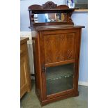 Edwardian walnut music cabinet