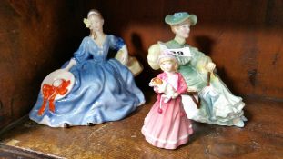 3 Roya Doulton figurines