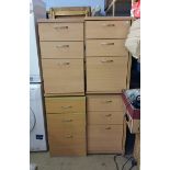 4 Sets of drawers