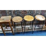 4 Various lab stools