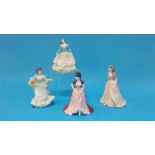 Four Coalport ladies