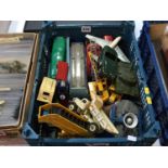 Collection of various die cast and tin plate toys
