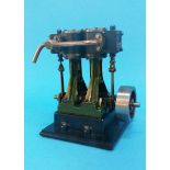 A Stuart No D 10 Twin cylinder stationary engine