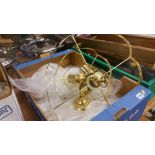 Brass light fitting