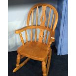 A child's rocking chair