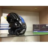 A Schuberth helmet and a mobile repeater