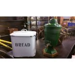 A Samovar and a bread bin