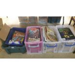 4 Boxes of comics, various titles