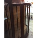 Walnut china cabinet