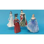 Four Royal Doulton figures