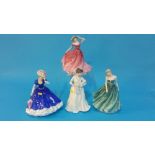 Four Royal Doulton figures