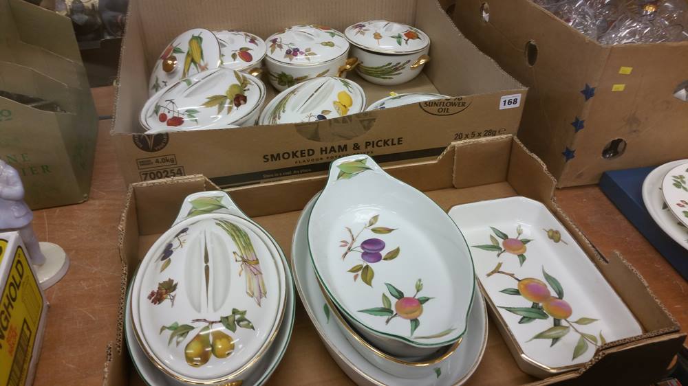 2 Trays of Royal Worcester 'Evesham'