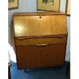 A teak bureau