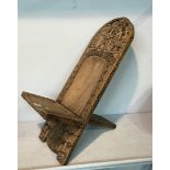 Carved tribal African stool