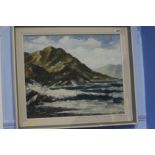 Robert Chilvers, Oil on board, signed, 'Whites Bay, Marlborough Coast', 44.5 x 55cm