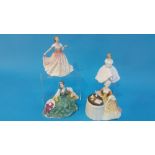 Four Royal Doulton figures