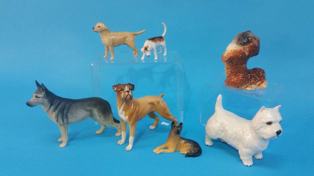 A Collection of Beswick dogs etc.