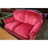 Laura Ashley pink two seater settee