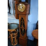 Oak grandmother clock