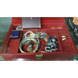 Box of costume jewellery