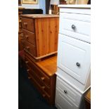 Pair of bedside cabinets and two chests of drawers
