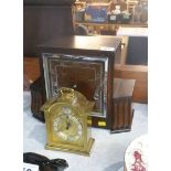 Oak clock and a small clock