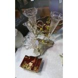 Epergne and two pieces of Carlton Ware