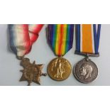 A trio of medals awarded to 68781 SPR William Faulkes Royal Engineers