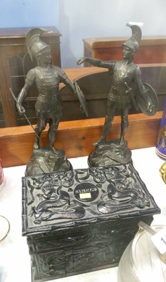 Pair of spelter Military figures - Image 2 of 2