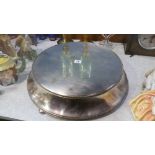 Large plated wedding cake stand