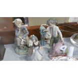 Four Lladro figures