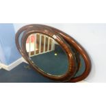 2 Oval mirrors