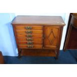 Edwardian mahogany music cabinet