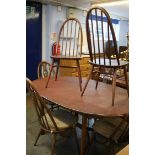 Ercol table and 6 chairs