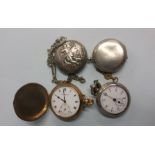 Four various pocket watches